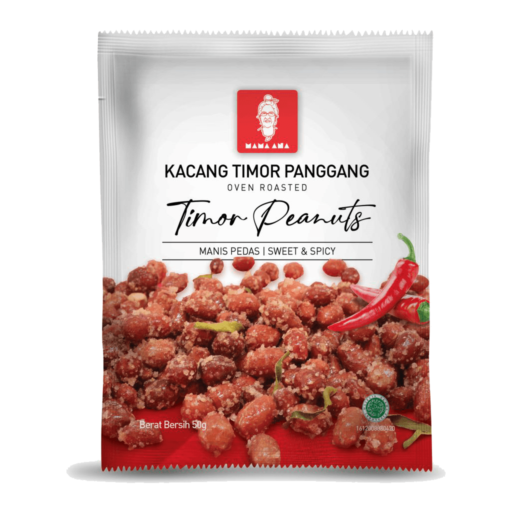 Mama Ana - Produsen Pangan Olahan Nusa Tenggara Timur Kacang Panggang Pedas Manis 50g