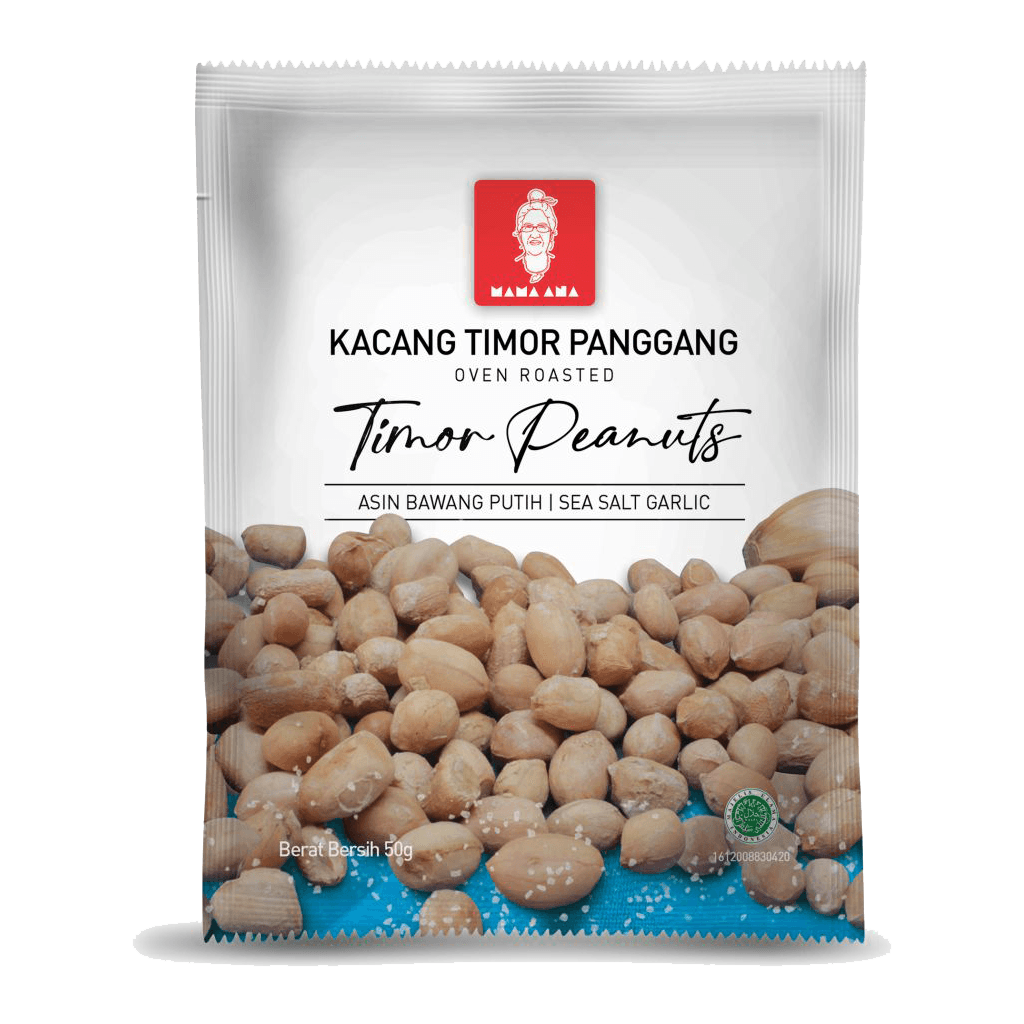 Mama Ana - Produsen Pangan Olahan Nusa Tenggara Timur Kacang Panggang Seasalt Garlic 50g