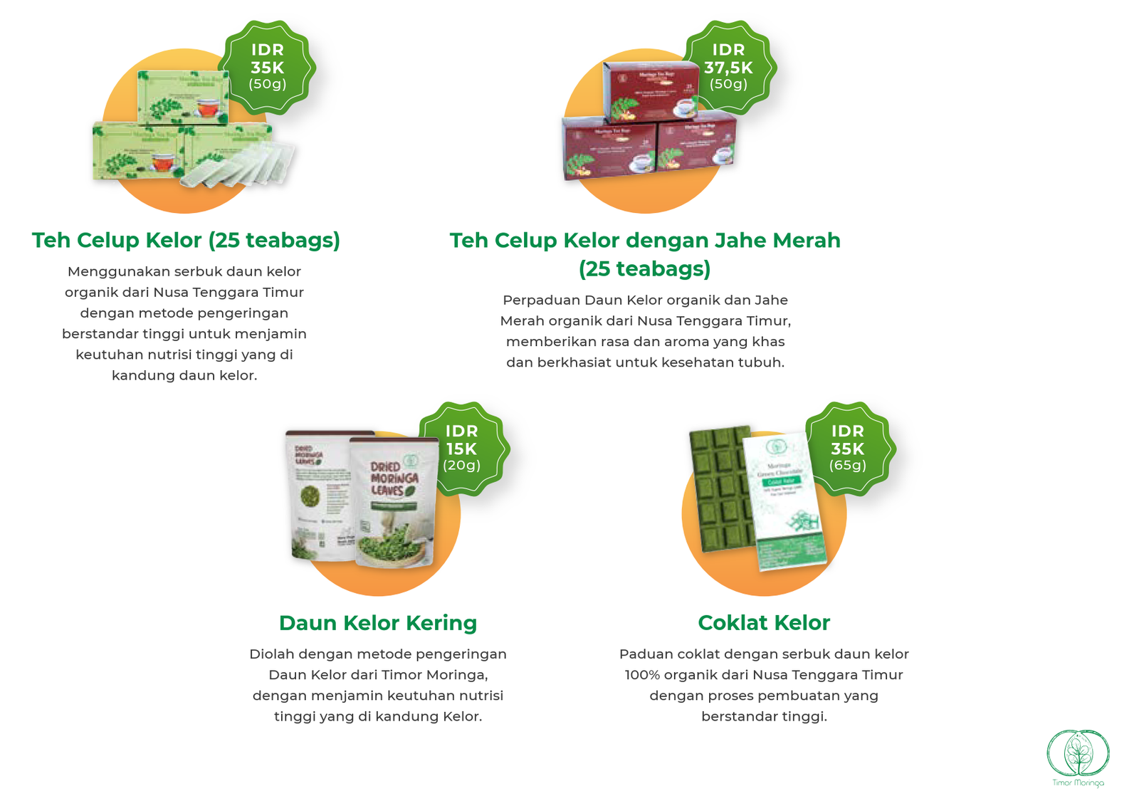 Timor Moringa - Kelor Nusa Tenggara Timur Price List 01 Timor Moringa