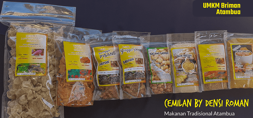 Ternyata jantung pisang dan bonggol pisang bisa jadi Krupuk - Densi Roman Cemilan dari Atambua - Kabupaten Belu