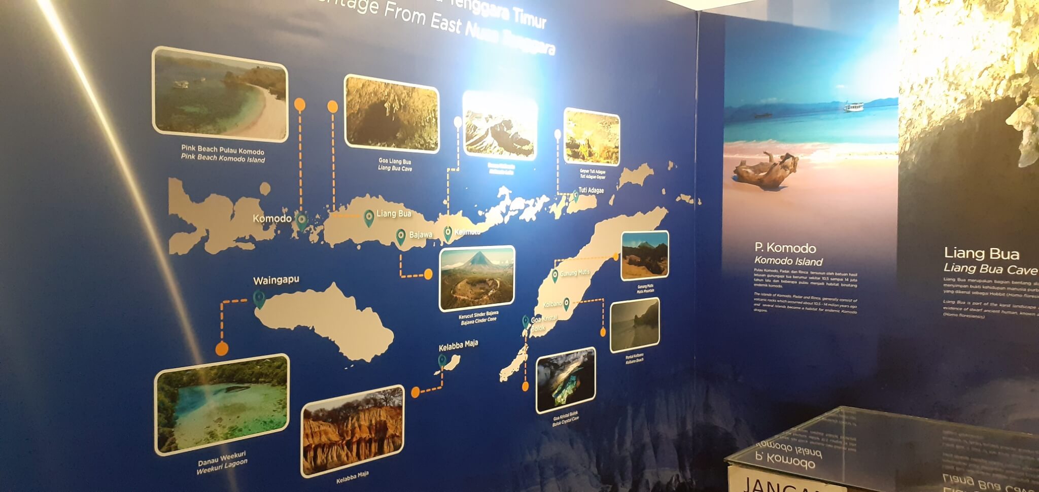 Kunjungan ke Museum Daerah Provinsi Nusa Tenggara Timur 3 Salah satu Infografis di dalam Pusat Informasi Geologi