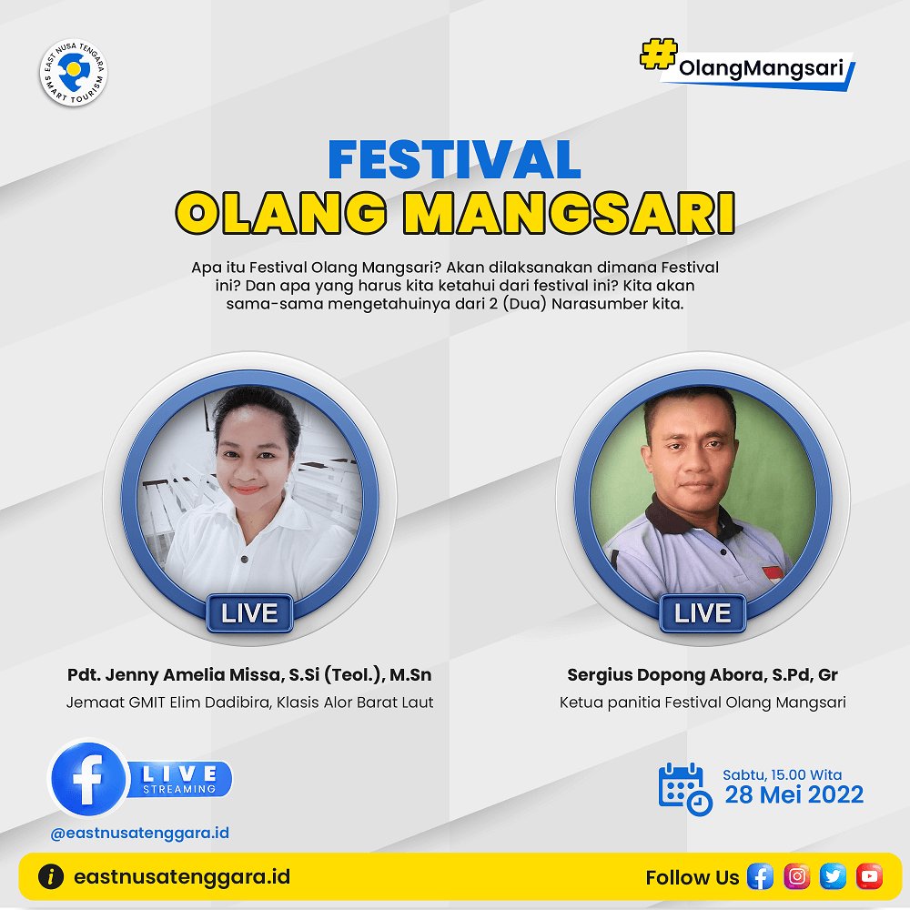Talkshow - Festival Olang Mangsari di Pulau Pura Kabupaten Alor Festival Olang mongsari