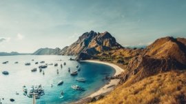 Padar island Bay. Komodo National Park