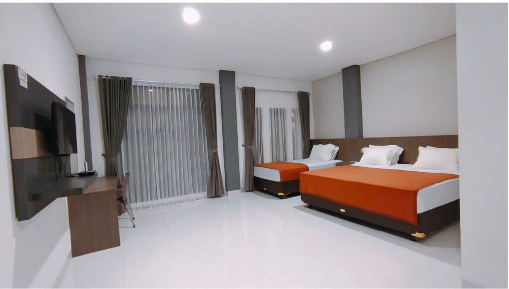 Penataan tempat tidur di Tamala Home Stay Alor