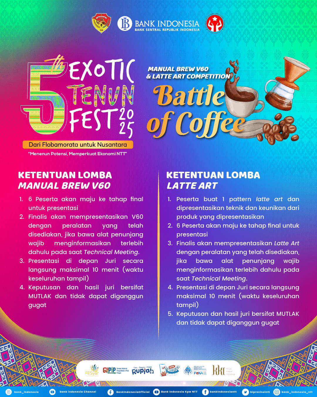 Exotic Tenun Fest 2025 - Dari Flobamorata untuk Nusantara 10 Flyer Lomba Kopi 2 min