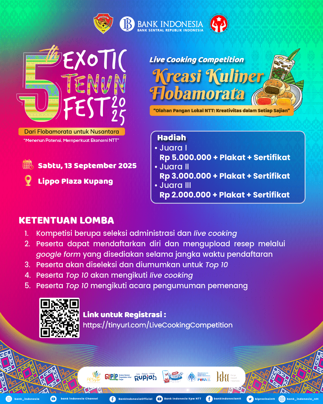 Exotic Tenun Fest 2025 - Dari Flobamorata untuk Nusantara 11 Flyer Lomba Kuliner min