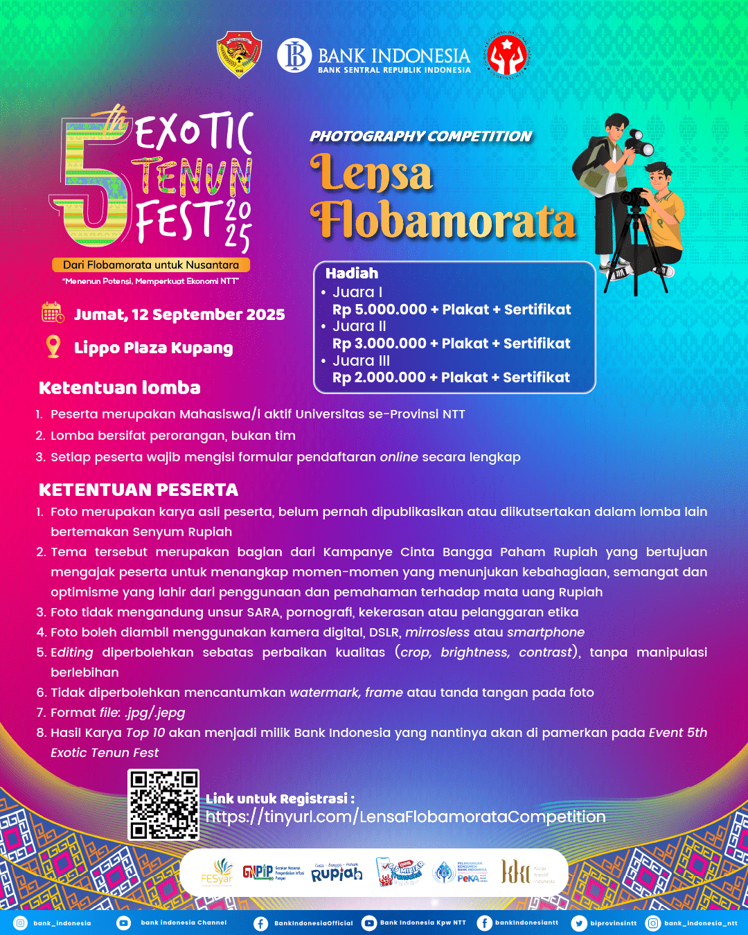 Exotic Tenun Fest 2025 - Dari Flobamorata untuk Nusantara 14 Flyer Lomba Photography min